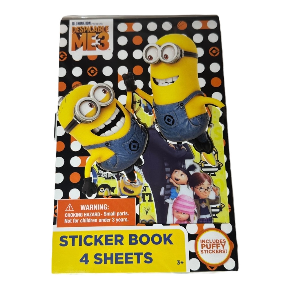 Innovative Designs Despicable Me 3 Sticker Book Includes Puffy Stickers